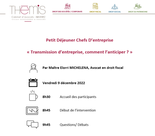 La transmission de l'entreprise, comment l'anticiper?